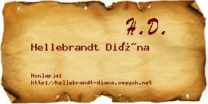 Hellebrandt Diána névjegykártya